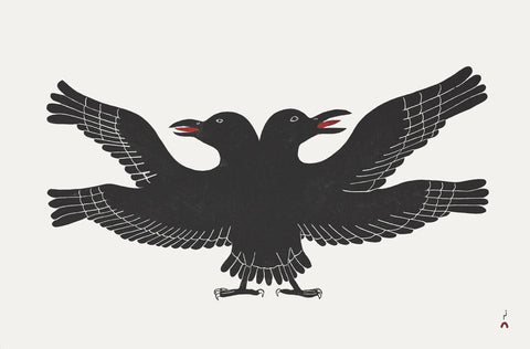 2023 PRINT by MATTHEW FLAHERTY *Two Headed Raven 8*
