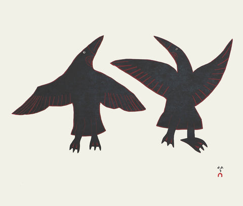 2023 PRINT by KAKEE NINGEOSEAK *Raven Hop 16*