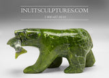 7" Bear with Fish by Allan Sheutiapik