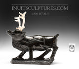 8" Gracious Caribou by Late Pavinak Petaulassie (1961-2019)