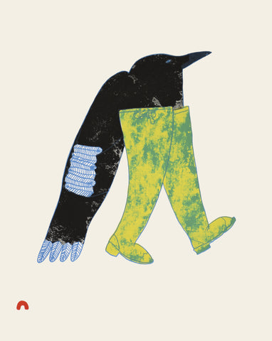2025 PRINT Dorset Collection by NINGIUKULU TEEVEE *Kamikutaalik* (One with Long Boots)