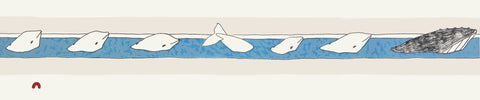 2025 PRINT Dorset Collection by QAVAVAU MANUMIE *Following Bowhead*