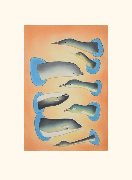 2025 PRINT Dorset Collection by QAVAVAU MANUMIE *Puijut* (Popping Up)