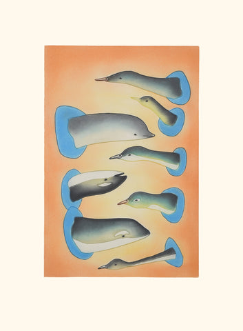 2025 PRINT Dorset Collection by QAVAVAU MANUMIE *Puijut* (Popping Up)