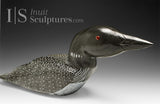 23" SIGNATURE Red Eye Loon by Jimmy Iqaluq *Pin Feathers*