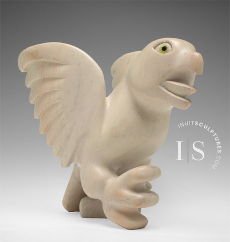 10" SIGNATURE Ookpik from Toonoo Sharky's hands in Cape Dorset *Chester*