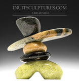 9" Masterful Inukshuk by Paul Bruneau