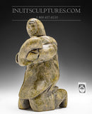 9" Mother and Child by Pits Qimirpik